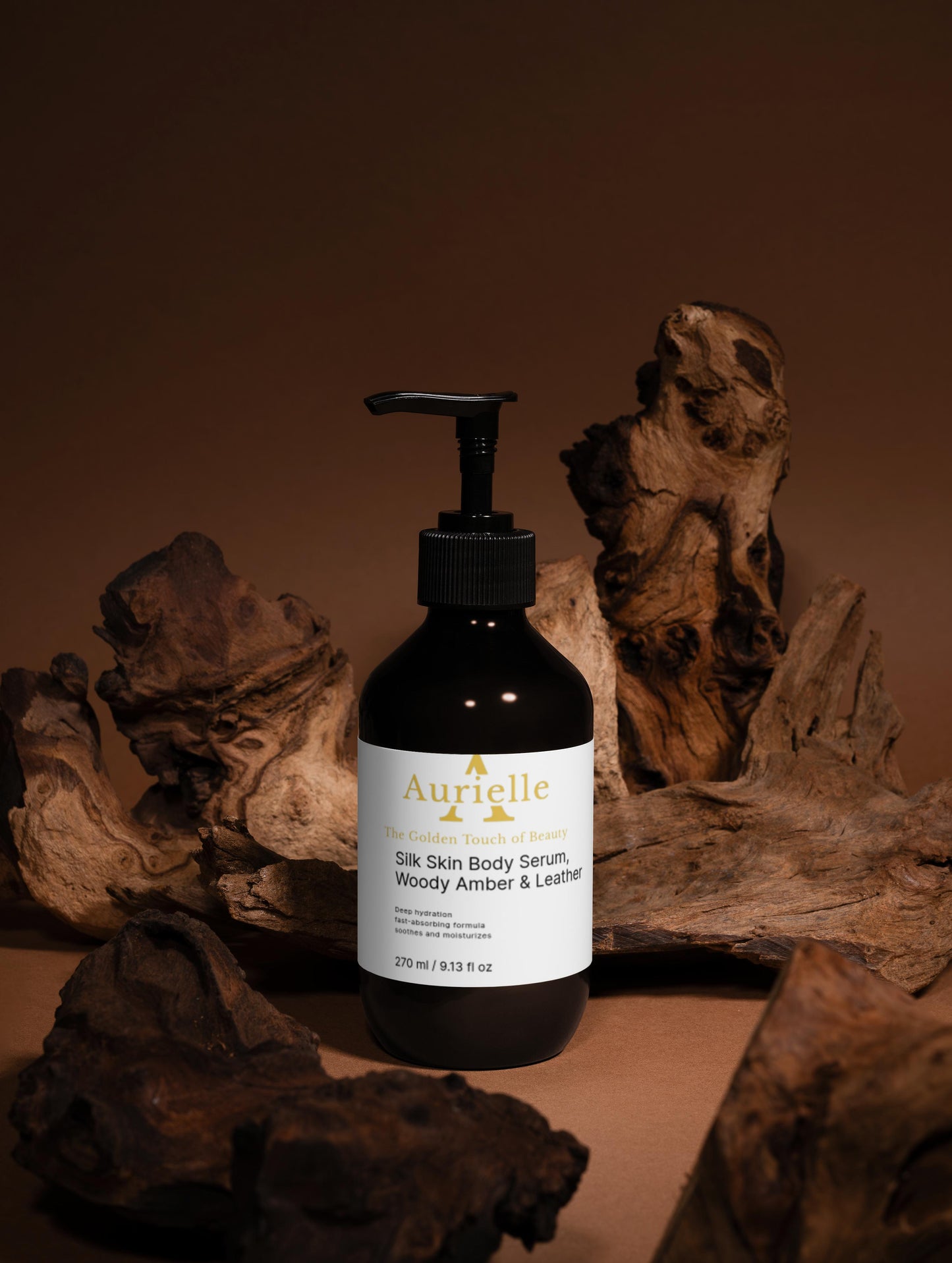 Silk Skin Nourishing Body Serum – Woody Amber & Leather